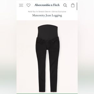 Abercrombie & Fitch Maternity Jean Legging- size 12